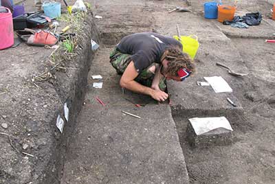 An archaeologist at work